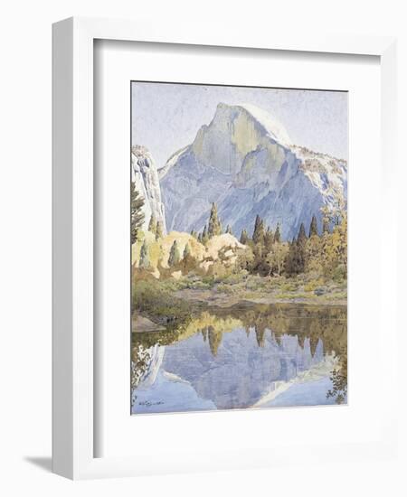 Half Dome and Mirror Lake, 1921-Gunnar Widforss-Framed Giclee Print