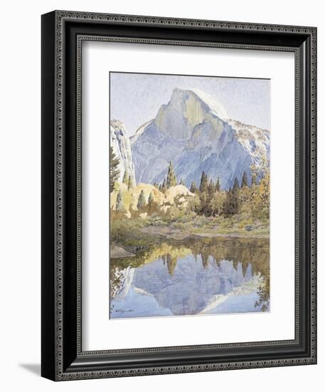 Half Dome and Mirror Lake, 1921-Gunnar Widforss-Framed Giclee Print