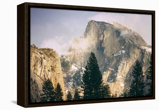 Half Dome and Wispy Clouds in Late Afternoon, Yosemite Valley-Vincent James-Framed Premier Image Canvas