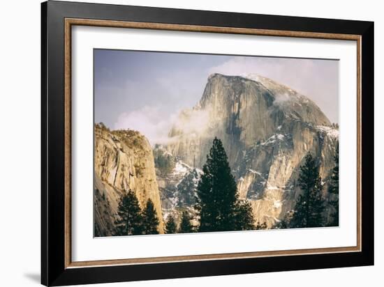 Half Dome and Wispy Clouds in Late Afternoon, Yosemite Valley-Vincent James-Framed Photographic Print