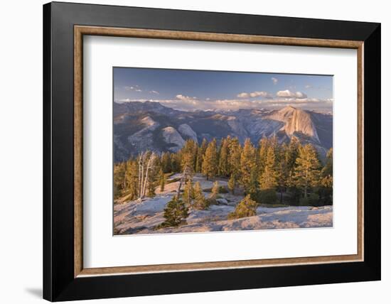 Half Dome and Yosemite Valley from Sentinel Dome, Yosemite National Park, California, USA. Spring (-Adam Burton-Framed Photographic Print