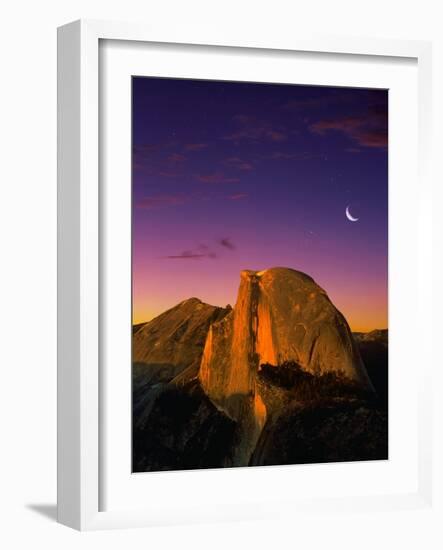 Half Dome at Twilight-Bill Ross-Framed Photographic Print