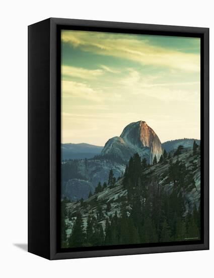 Half Dome from Olmstead Point, Yosemite National Park, California, USA-Walter Bibikow-Framed Premier Image Canvas