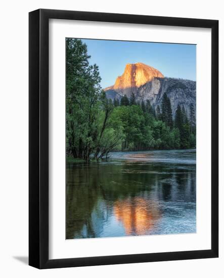 Half Dome Reflected in Merced River, Yosemite Valley, Yosemite National Park, California, USA--Framed Photographic Print