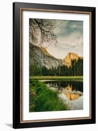 Half Dome Reflection at Cook's Meadow, Yosemite Valley-Vincent James-Framed Photographic Print