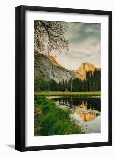 Half Dome Reflection at Cook's Meadow, Yosemite Valley-Vincent James-Framed Photographic Print