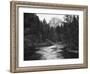 Half Dome with Sunset over Merced River, Yosemite, California, USA-Tom Norring-Framed Photographic Print