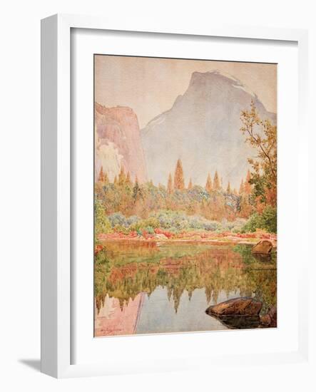 Half Dome, Yosemite, 1926-Gunnar Widforss-Framed Giclee Print