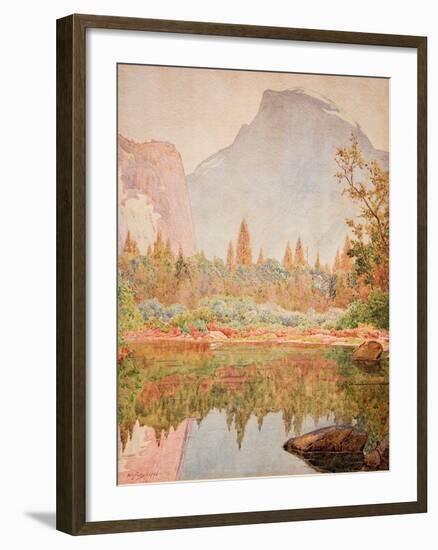 Half Dome, Yosemite, 1926-Gunnar Widforss-Framed Giclee Print