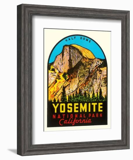 Half-Dome, Yosemite National Park-null-Framed Art Print