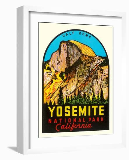 Half-Dome, Yosemite National Park-null-Framed Art Print