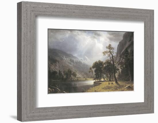 Half Dome, Yosemite Valley-Albert Bierstadt-Framed Art Print