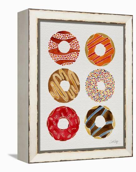 Half Dozen Donuts-Cat Coquillette-Framed Premier Image Canvas