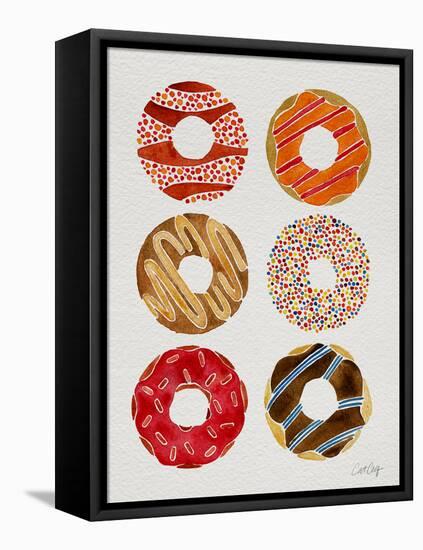 Half Dozen Donuts-Cat Coquillette-Framed Premier Image Canvas