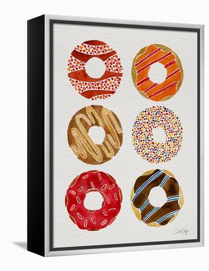 Half Dozen Donuts-Cat Coquillette-Framed Premier Image Canvas