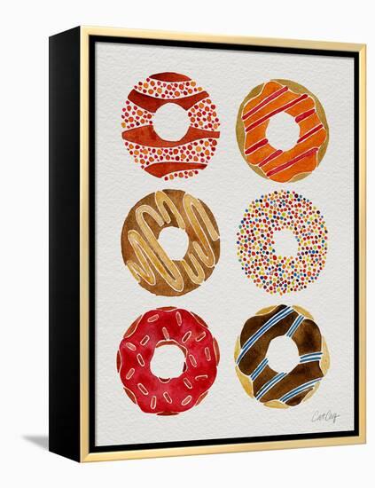 Half Dozen Donuts-Cat Coquillette-Framed Premier Image Canvas