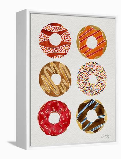 Half Dozen Donuts-Cat Coquillette-Framed Premier Image Canvas