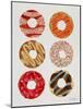 Half Dozen Donuts-Cat Coquillette-Mounted Giclee Print