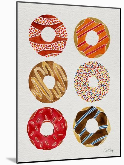 Half Dozen Donuts-Cat Coquillette-Mounted Giclee Print