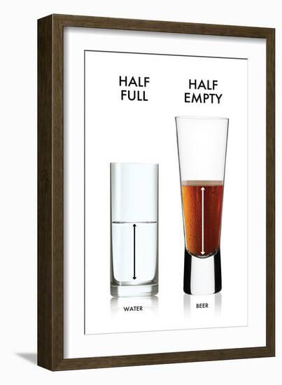 Half Full - Half Empty-Noble Works-Framed Art Print