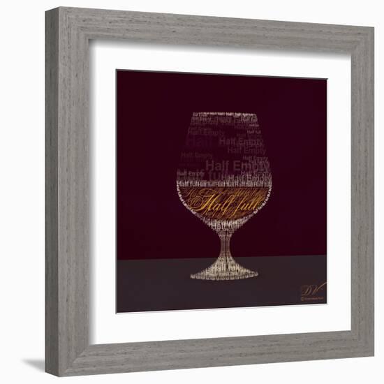 Half Full Half Empty-Dominique Vari-Framed Art Print