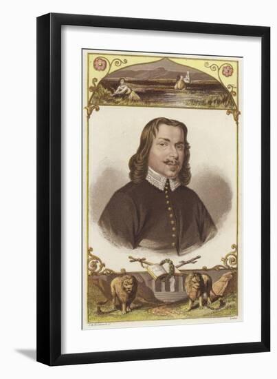 Half-Length Portrait of a Man Wearing 18th-Century Clothing-null-Framed Giclee Print