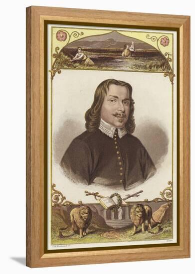 Half-Length Portrait of a Man Wearing 18th-Century Clothing-null-Framed Premier Image Canvas