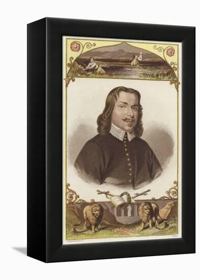 Half-Length Portrait of a Man Wearing 18th-Century Clothing-null-Framed Premier Image Canvas