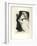 Half-Length Portrait of a Seated Woman, Smoking a Cigarette, Facing Left, C.1900-Paul Cesar Helleu-Framed Giclee Print