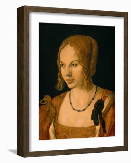 Half-Length Portrait of a Young Venetian, 1505-Albrecht Dürer-Framed Giclee Print
