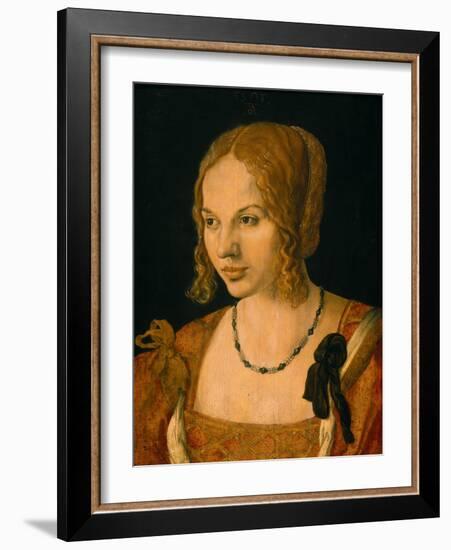 Half-Length Portrait of a Young Venetian, 1505-Albrecht Dürer-Framed Giclee Print