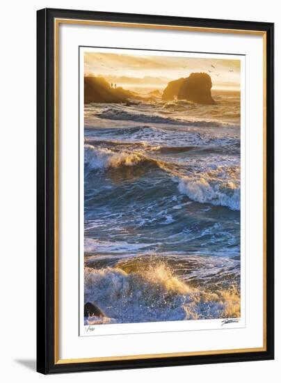 Half Moon Bay Breakers-Donald Satterlee-Framed Giclee Print