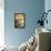 Half Moon Bay, California - Woody and Lighthouse-Lantern Press-Framed Stretched Canvas displayed on a wall