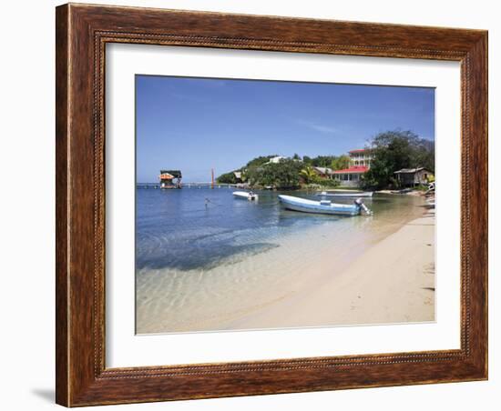 Half Moon Bay, Roatan, Bay Islands, Honduras, Central America-Jane Sweeney-Framed Photographic Print