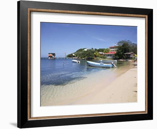 Half Moon Bay, Roatan, Bay Islands, Honduras, Central America-Jane Sweeney-Framed Photographic Print