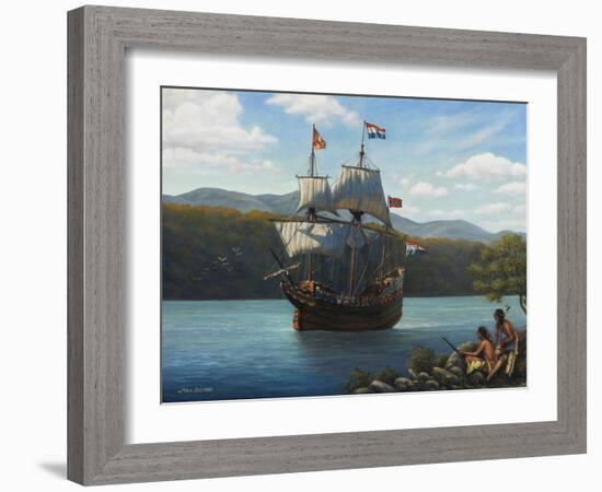 Half Moon on the Hudson-John Zaccheo-Framed Giclee Print