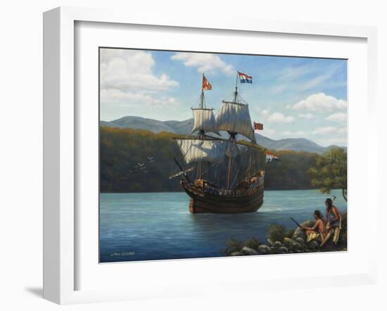 Half Moon on the Hudson-John Zaccheo-Framed Giclee Print