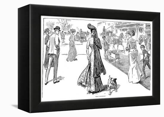 Half Mourning-Charles Dana Gibson-Framed Premier Image Canvas