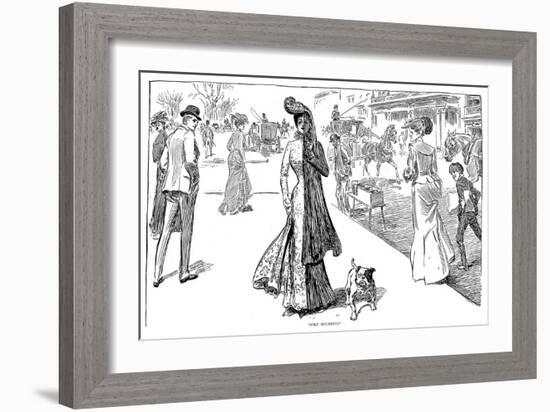 Half Mourning-Charles Dana Gibson-Framed Giclee Print