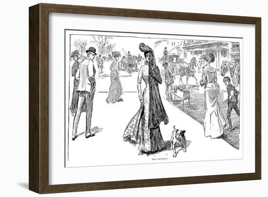 Half Mourning-Charles Dana Gibson-Framed Giclee Print