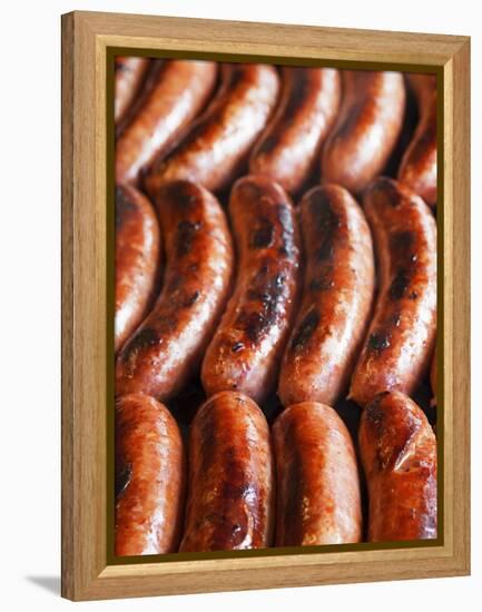 Half-Smokes, the Washington DC Style Sausage.-Jon Hicks-Framed Premier Image Canvas