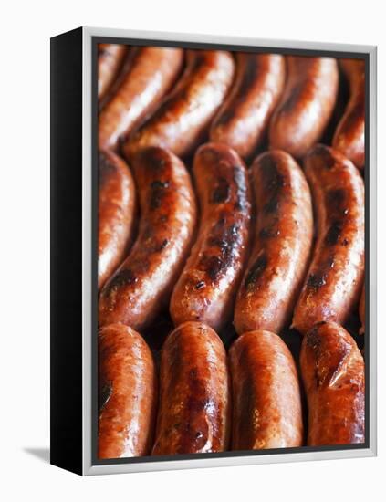 Half-Smokes, the Washington DC Style Sausage.-Jon Hicks-Framed Premier Image Canvas