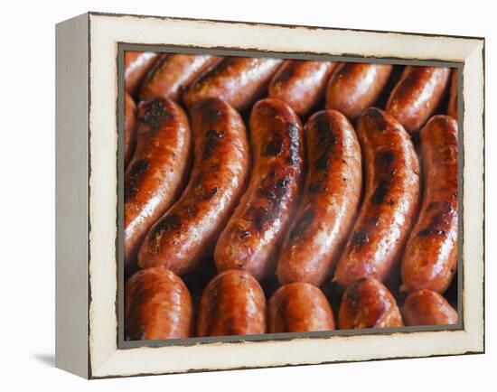Half-Smokes, the Washington DC Style Sausage.-Jon Hicks-Framed Premier Image Canvas