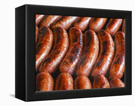 Half-Smokes, the Washington DC Style Sausage.-Jon Hicks-Framed Premier Image Canvas