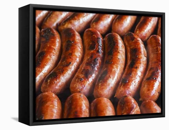 Half-Smokes, the Washington DC Style Sausage.-Jon Hicks-Framed Premier Image Canvas