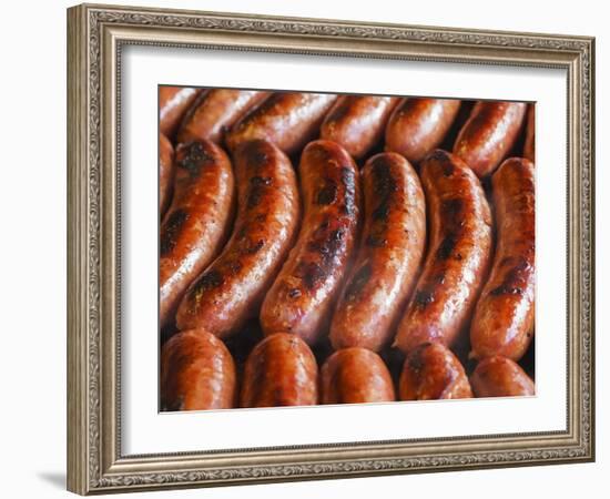 Half-Smokes, the Washington DC Style Sausage.-Jon Hicks-Framed Photographic Print