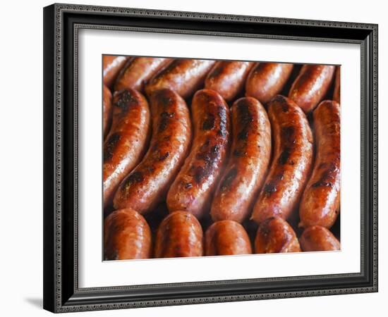 Half-Smokes, the Washington DC Style Sausage.-Jon Hicks-Framed Photographic Print