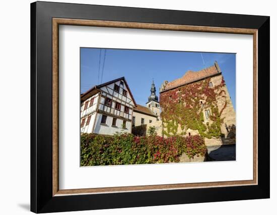 Half-Timbered, Burggut, Parish, Bavaria, Germany, Europe-Klaus Neuner-Framed Photographic Print