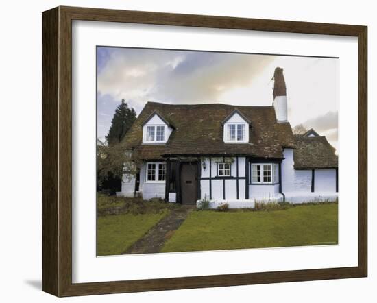 Half Timbered Cottage in Village of Welford on Avon, Warwickshire, England, United Kingdom-David Hughes-Framed Photographic Print