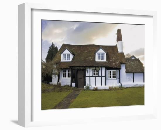 Half Timbered Cottage in Village of Welford on Avon, Warwickshire, England, United Kingdom-David Hughes-Framed Photographic Print